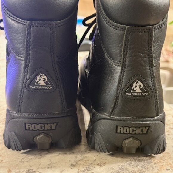 Men's Rocky ALPHA FORCE Comp Toe Black Boot  8 M Work Boot Combat - Picture 9 of 10